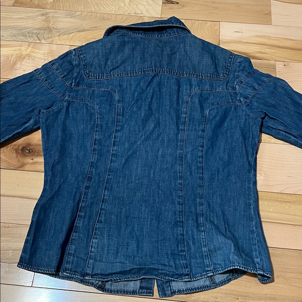 Scapa Women's Denim Button Down Shirt - Picture 11 of 17